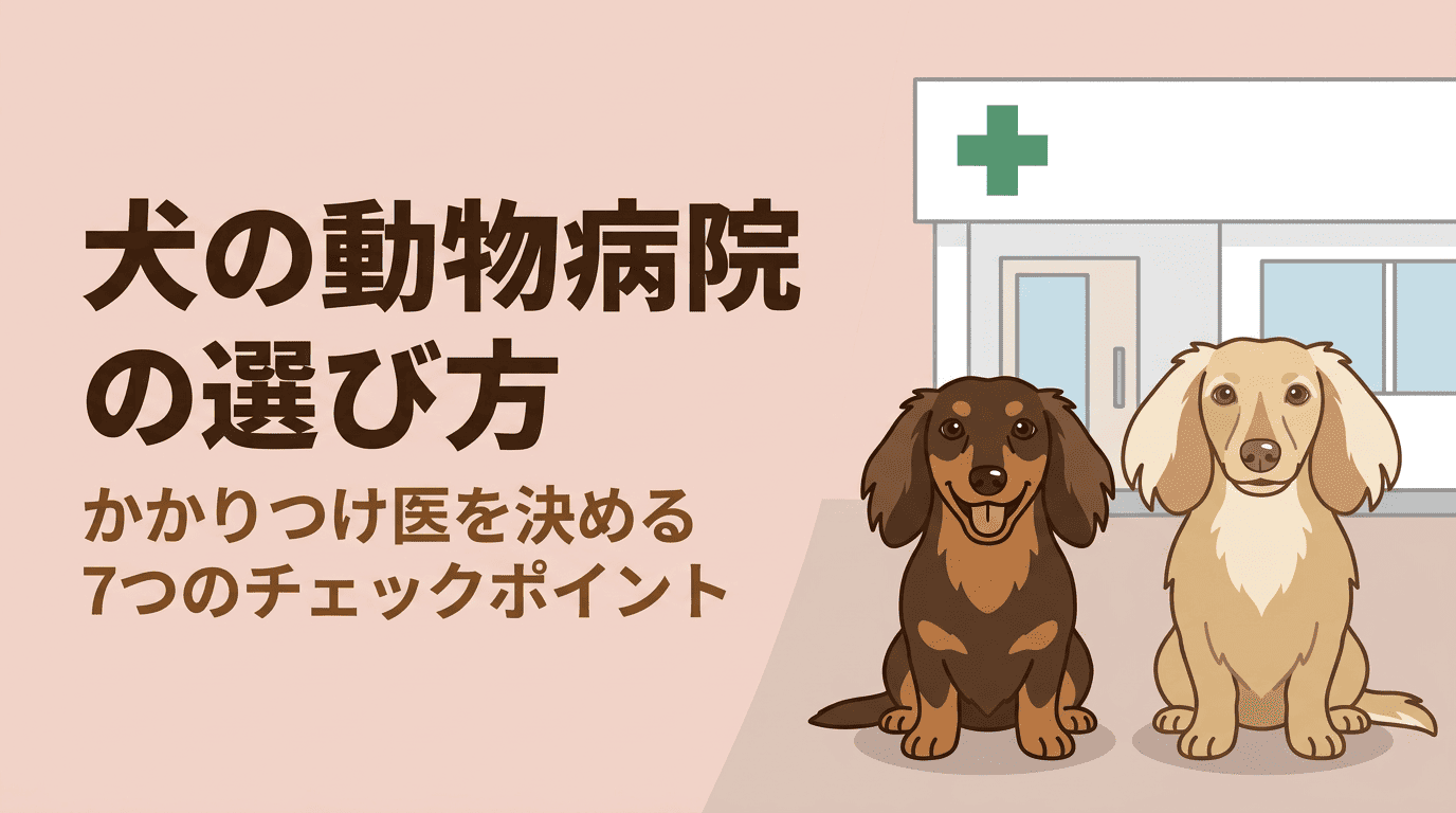 犬の動物病院の選び方｜かかりつけ医を決める7つのチェックポイント